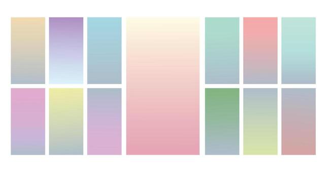 Modern Screen vector pastel gradient Background. Vibrant smooth soft color gradient for Mobile Apps, background Design. Bright Soft Color Gradient for mobile apps.