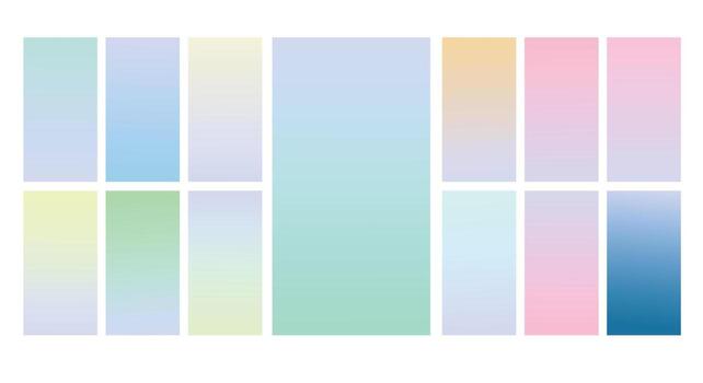 Modern Screen vector pastel gradient Background. Vibrant smooth soft color gradient for Mobile Apps, background Design. Bright Soft Color Gradient for mobile apps.