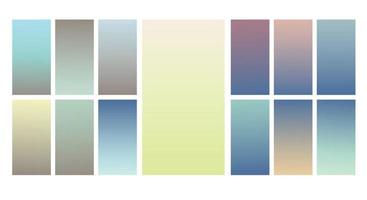 Set of Pastel gradient background. Soft pastel gradient background Template. Modern screen gradient for web vector