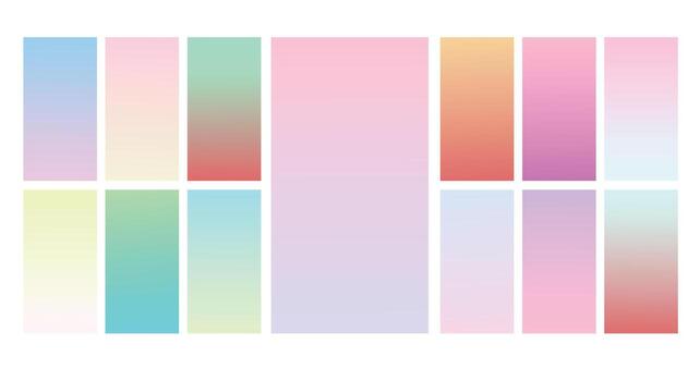 Modern Screen vector pastel gradient Background. Vibrant smooth soft color gradient for Mobile Apps, background Design. Bright Soft Color Gradient for mobile apps.