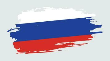 Splash texture effect Russia flag vector