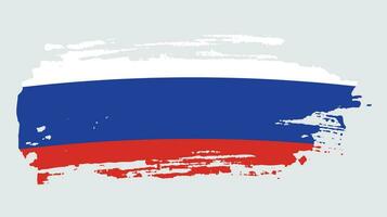 Grunge effect Russia flag design vector