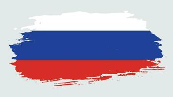 bandera de rusia abstracta angustiada vector