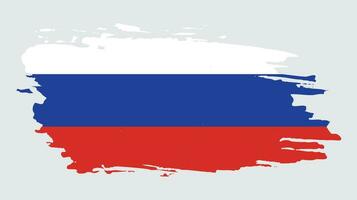 diseño abstracto colorido de la bandera de rusia vector
