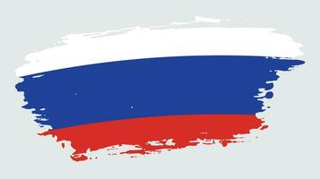 Russian grungy flag vector