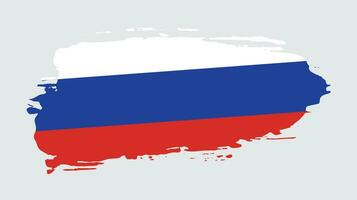 New colorful texture Russia flag vector