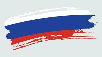 Professional Russian texture flag vector