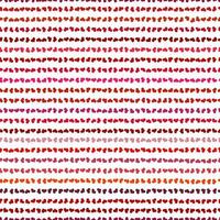 Seamless pattern with red hearts. Swirling red hearts on a white background. Vector valentine illustration.