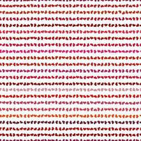 Seamless pattern with red hearts. Swirling red hearts on a white background. Vector valentine illustration.