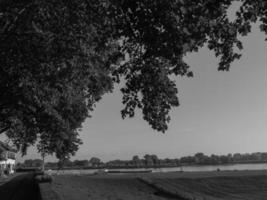 the small village of Grieth at the river rhine photo