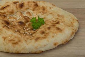 Armenian bread on wood photo