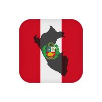 bandera peruana, colores oficiales. ilustración vectorial vector
