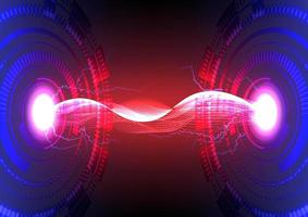 Abstract futuristic technology background. Power energy generator concepts. vector