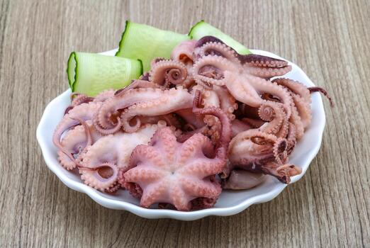 Marinated octopus dish photo