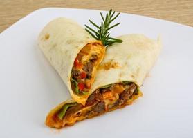 Wrap tortilla dish photo