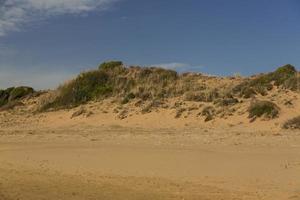 Desert dunes view photo