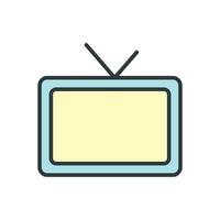 plantillas de diseño de vectores de iconos de televisión