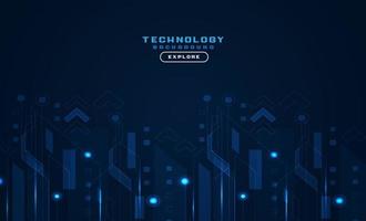modern technology background futuristic style vector