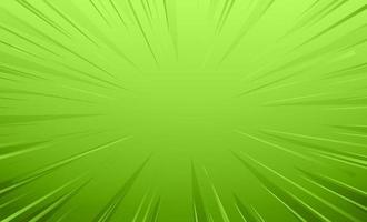 empty green comic style zoom lines background vector