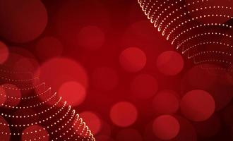 sparkling bokeh red background vector illustration