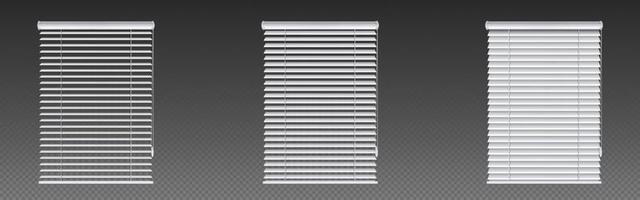 Window venetian blinds, jalousie curtains vector