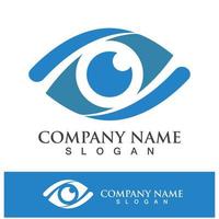 Eye care vector logo design