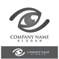 Eye care vector logo design