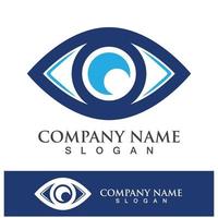 Eye care vector logo design