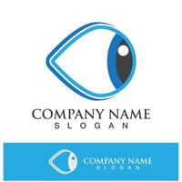 Eye care vector logo design