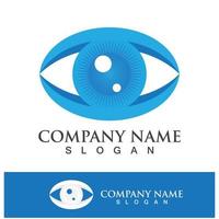 Eye care vector logo design