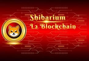 Shibarium L2 Blockchain crypto currency illustration vector