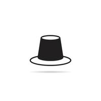 top hat icon illustration vector