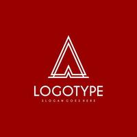 Modern initial AA logo letter simple and creative design concept vector