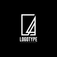 Modern initial AA logo letter simple and creative design concept vector