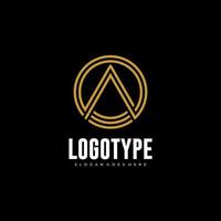 Modern initial AA logo letter simple and creative design concept vector