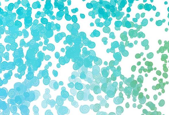 Light Blue, Green vector template with bubble shapes.