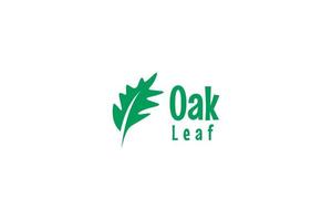 Oak leaf vector logo design isolated vector illustration