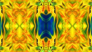 Wonderful Kaleidoscope Backgrounds Created From Colorful Ink Paint Spread photo