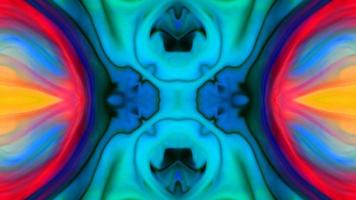 Wonderful Kaleidoscope Backgrounds Created From Colorful Ink Paint Spread photo