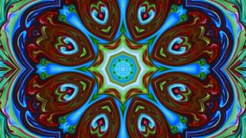 Wonderful Kaleidoscope Backgrounds Created From Colorful Ink Paint Spread photo