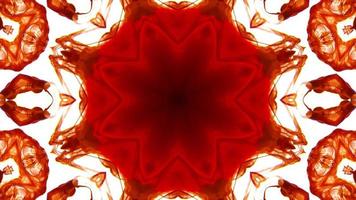 Wonderful Kaleidoscope Backgrounds Created From Colorful Ink Paint Spread photo