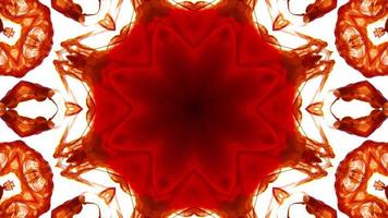 Wonderful Kaleidoscope Backgrounds Created From Colorful Ink Paint Spread photo