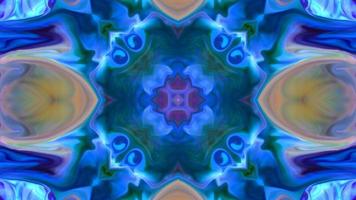 Wonderful Kaleidoscope Backgrounds Created From Colorful Ink Paint Spread photo