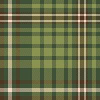 Brown, white and Green Tartan Plaid Scottish Seamless Pattern. Texture from tartan, tablecloths, shirts, clothes, dresses, bedding, blankets and other textile vector