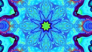 Wonderful Kaleidoscope Backgrounds Created From Colorful Ink Paint Spread photo