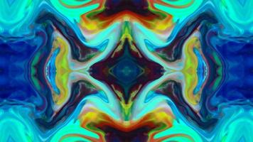 Wonderful Kaleidoscope Backgrounds Created From Colorful Ink Paint Spread photo