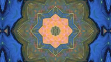 Wonderful Kaleidoscope Backgrounds Created From Colorful Ink Paint Spread photo