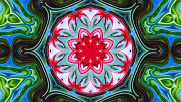 Wonderful Kaleidoscope Backgrounds Created From Colorful Ink Paint Spread photo