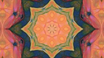 Wonderful Kaleidoscope Backgrounds Created From Colorful Ink Paint Spread photo