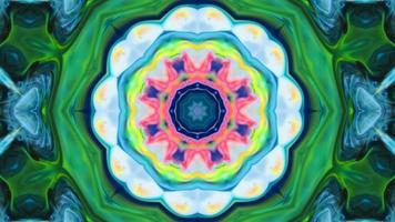 Wonderful Kaleidoscope Backgrounds Created From Colorful Ink Paint Spread photo